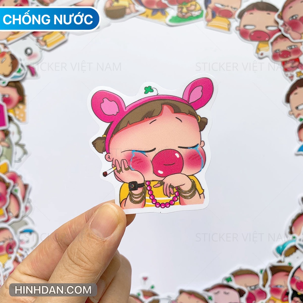 Quỳnh Aka Stickers - Chất liệu PVC Cao Cấp Chống Nước Dán Trang Trí - Kích thước 4~8cm - Sticker Việt Nam