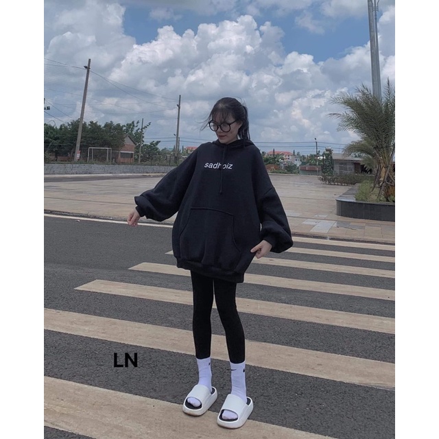 Áo hoodie Sadboi chữ ngực DA6