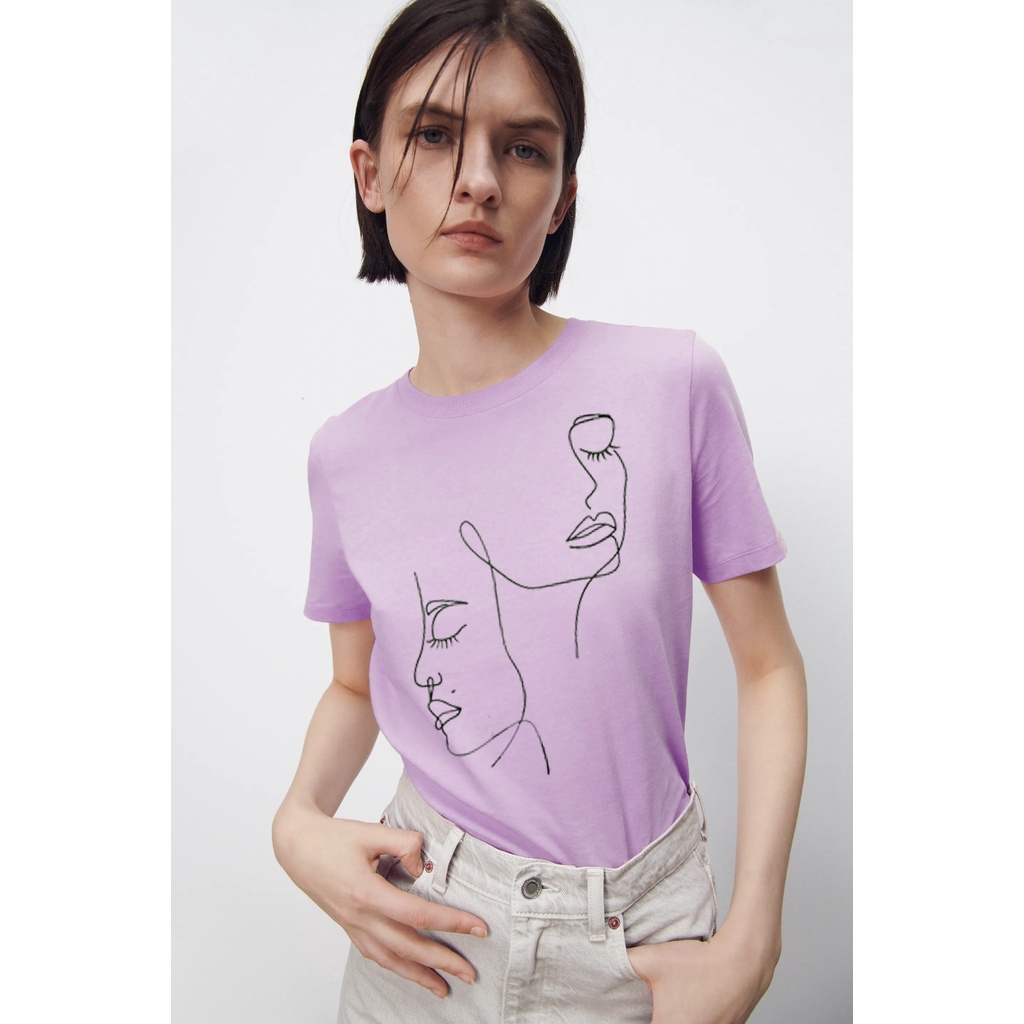 ÁO THUN ZARA VNXK - COTTON 100% 4C FORM CHÂU ÂU