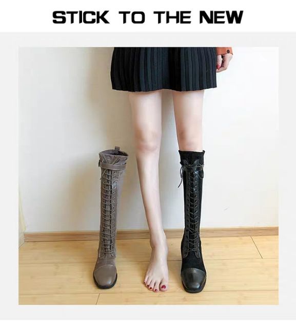 Order boots đùi da lộn dành cho mùa đông mới nhất 2019, hàng quảng châu loại đẹp | BigBuy360 - bigbuy360.vn