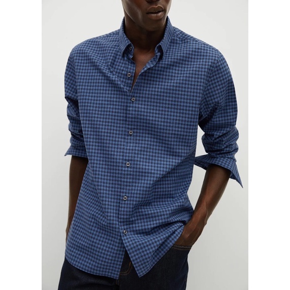 Áo sơmi nam Mango | Hàng hiệu vợt Sale