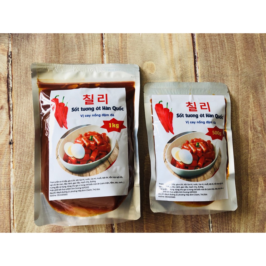 500g sốt tương ớt Hàn Quốc chia từ thùng 14kg