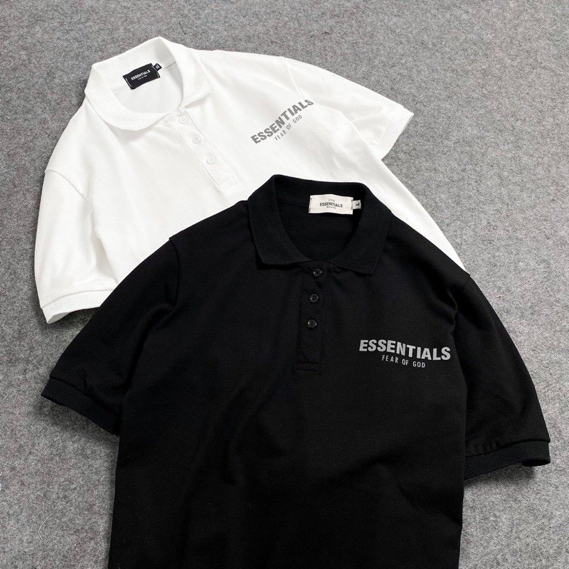 Áo polo unisex cổ bẻ ESS Áo thun polo nam nữ cao cấp tay ngắn dệt bo vải cá sấu xuất xịn chuẩn form sang trọng YiiL PL01 | BigBuy360 - bigbuy360.vn