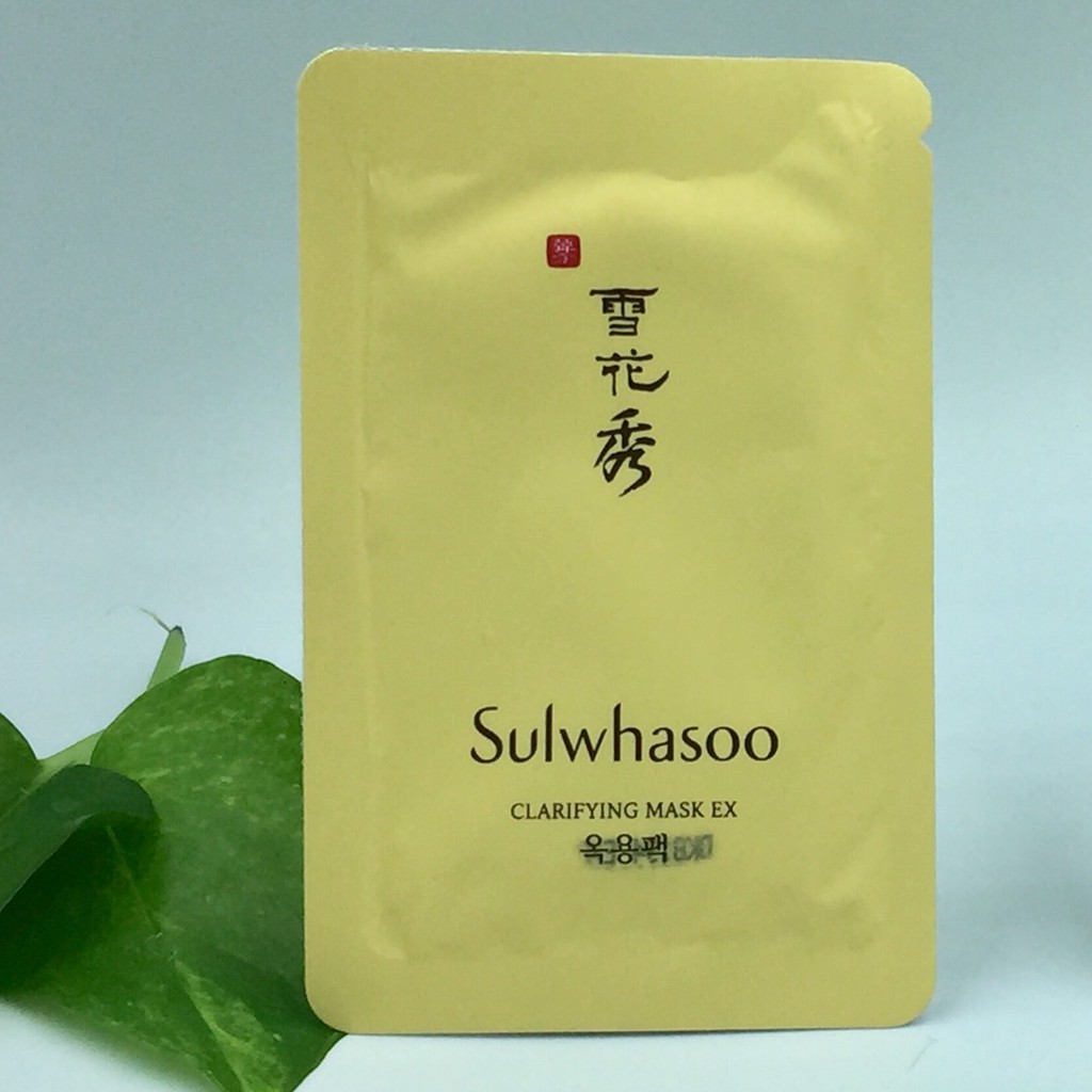 Combo 10 Gói Mặt nạ lột thảo dược sáng da loại bỏ tế bào chết và mụn cám Sulwhasoo Clarifying Mask 3ml