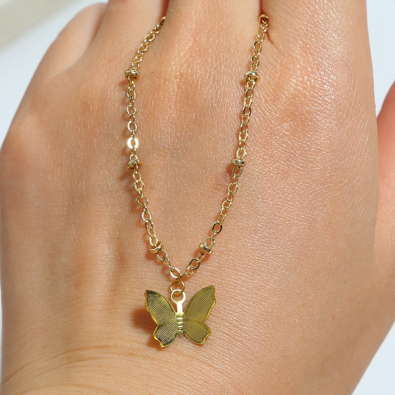 Bộ 50 phụ kiện charm hình bướm dùng làm đồ trang sức