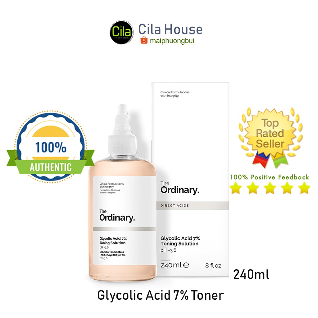 Nước hoa hồng The Ordinary Glycolic Acid 7% - Cila