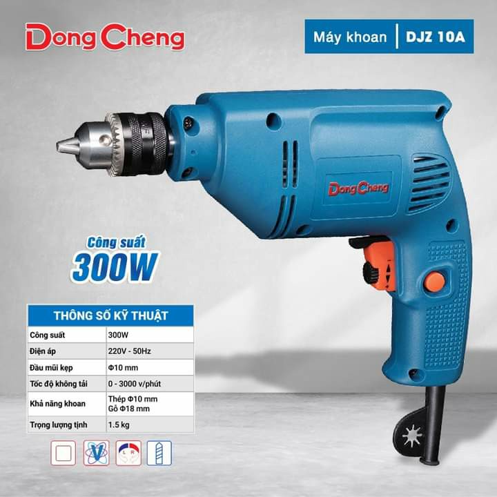 Máy khoan điện bắn vít DONGCHENG DJZ-10A