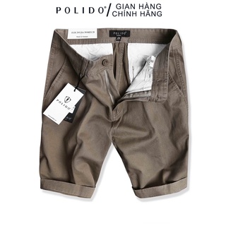 Quần Short Nam POLIDO Chất Liệu Kaki Co Giãn Cực Tốt Không Lo Bai Xù
