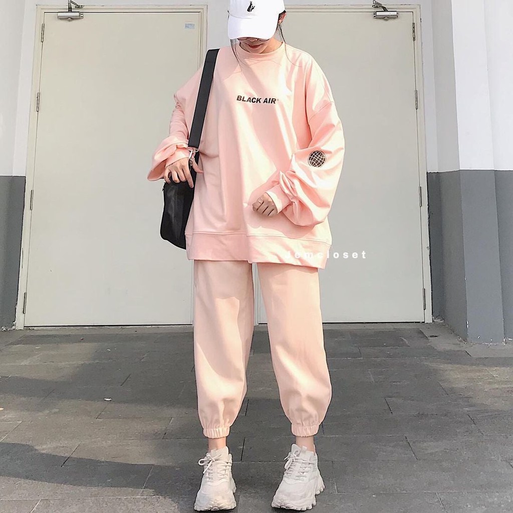 Quần Jogger Nữ Ống Rộng JEM CLOSET Chất Nhung Gân Quần Jogger Túi Hộp Nữ MOLEE Dáng Dài Che Khuyết Điểm Chân To 2647