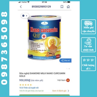 sữa nghệ nano curcumin gold 900g