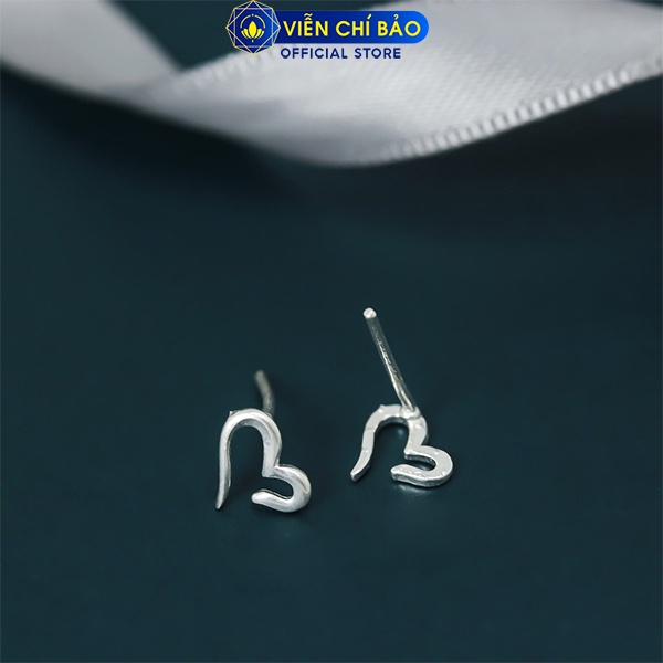 Bông tai bạc nữ Trái tim tình yêu chất liệu bạc 925 thời trang phụ kiện trang sức Viễn Chí Bảo E024