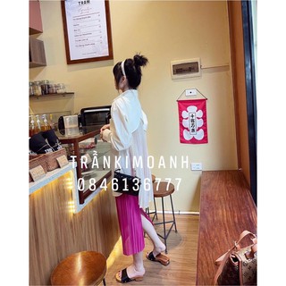 chân váy xếp ly