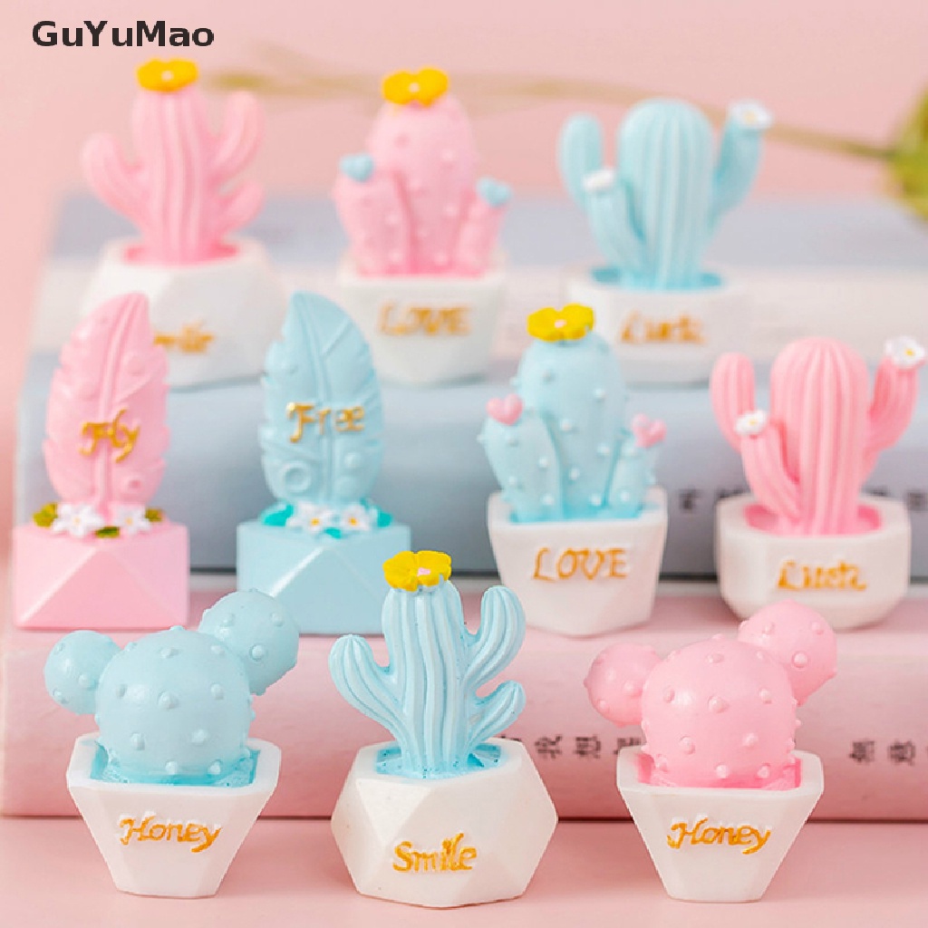 Mô Hình Cây Xương Rồng Bằng Nhựa Resin Dễ Thương Có 10 Kiểu Để Trang Trí