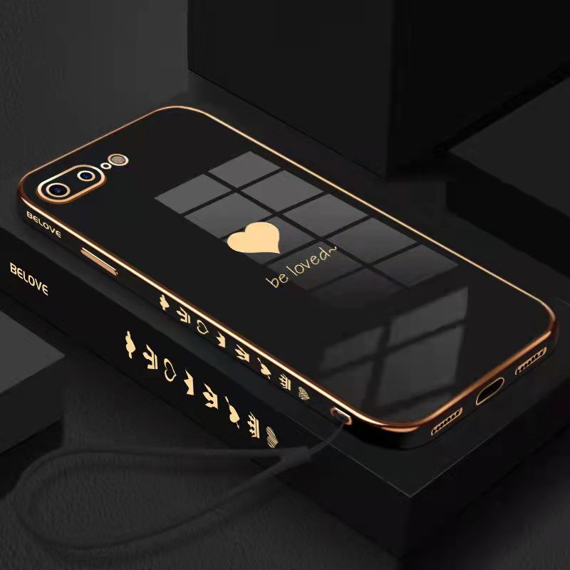 Ốp Điện Thoại Silicon Hình Vuông Mạ Viền Sang Trọng Cho iPhone 7plus 8plus se2020 ix xs max xr iPhone 6 6s plus iPhone7 8