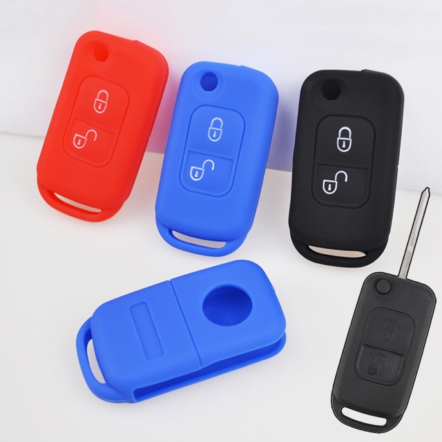 Bao silicone nảo vệ chìa khoá Mercedes Printer 2 nút