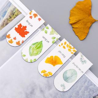 4 Máy Tính Đơn Giản Nhỏ Thực Vật Tươi Nam Châm Đánh Dấu Trang Học Sinh Với Kim Loại Đa Năng Từ Hộp Đựng Sách Sáng Tạo Văn Phòng Phẩm
