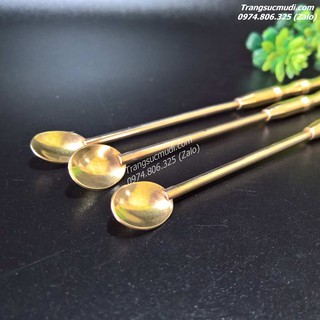 DỤNG CỤ ĐỐT BỘT TRẦM HƯƠNG - THÌA ĐỒNG