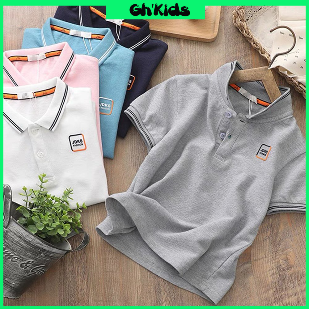 Áo polo cộc tay bé trai , bé gái chất cotton thoáng mát cho bé từ 15 - 65kg - Áo polo fashion