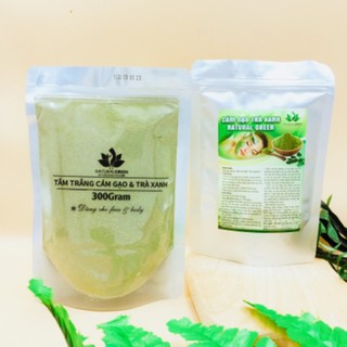 (Gói 300gr) ủ trắng trà xanh,đắp mặt dưỡng da dùng cả cho face & body
