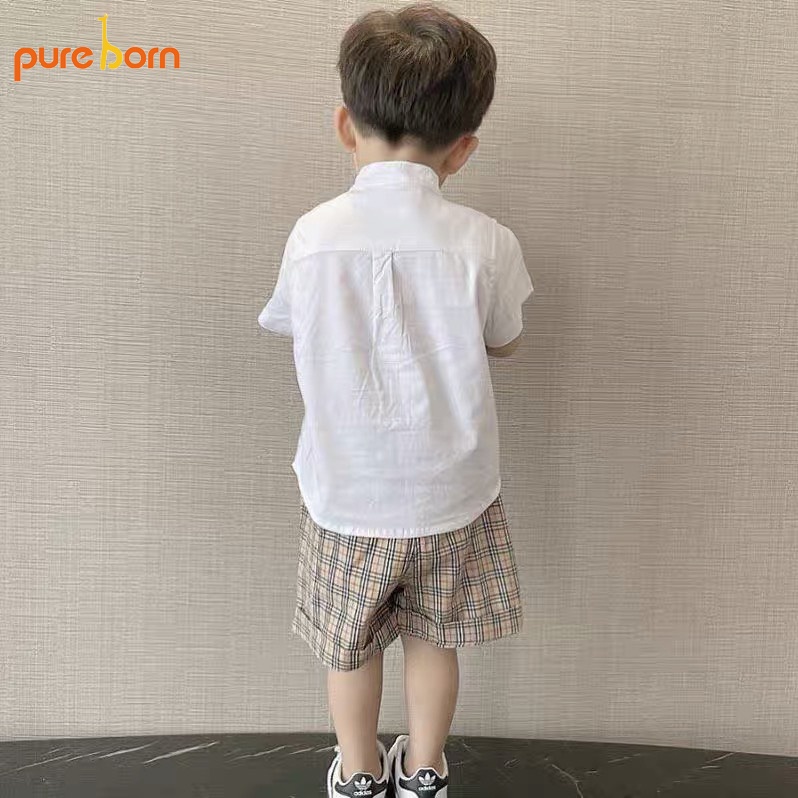 Set sơ mi cho bé Trai , size 8-21kg 1-8 tuổi, Bộ Đũi phong cách Hàn Quốc - T30