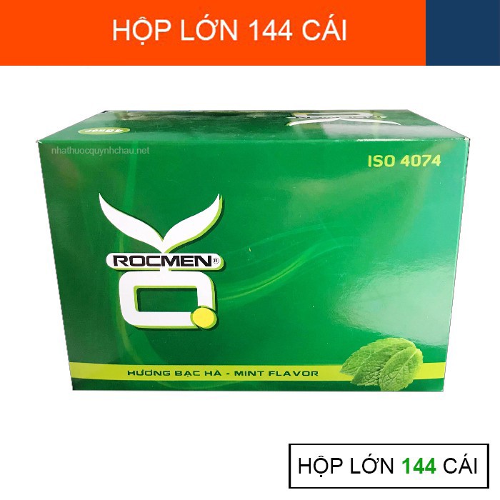 [Siêu Rẻ] Bao cao su Ok rocmen hương bạc hà hộp 144 cái