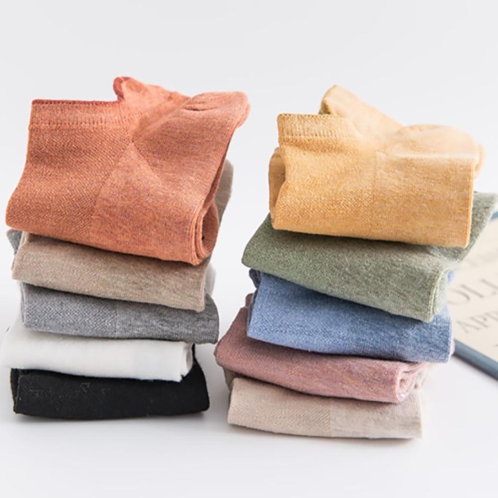 Vớ Cotton Thể Thao Thấm Hút Mồ Hôi Chống Trượt Họa Tiết Kẻ Sọc Cho Nam Và Nữ