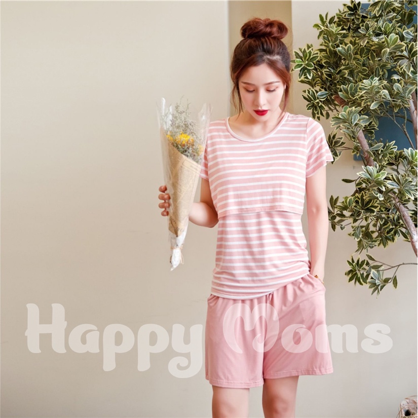 Bộ Đồ Bầu và Cho Con Bú - Bộ Đồ Sau Sinh Chất Vải Modal Siêu - Kèm lót ngực - Đồ bầu HappyMom