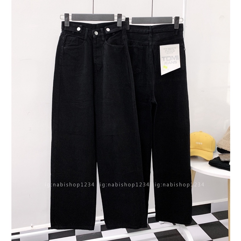 Quần Ống Rộng Suông Nữ Lưng Cao Vải Jeans Mã 5200 + 3200  (ẢNH THẬT) - Nabishop1234