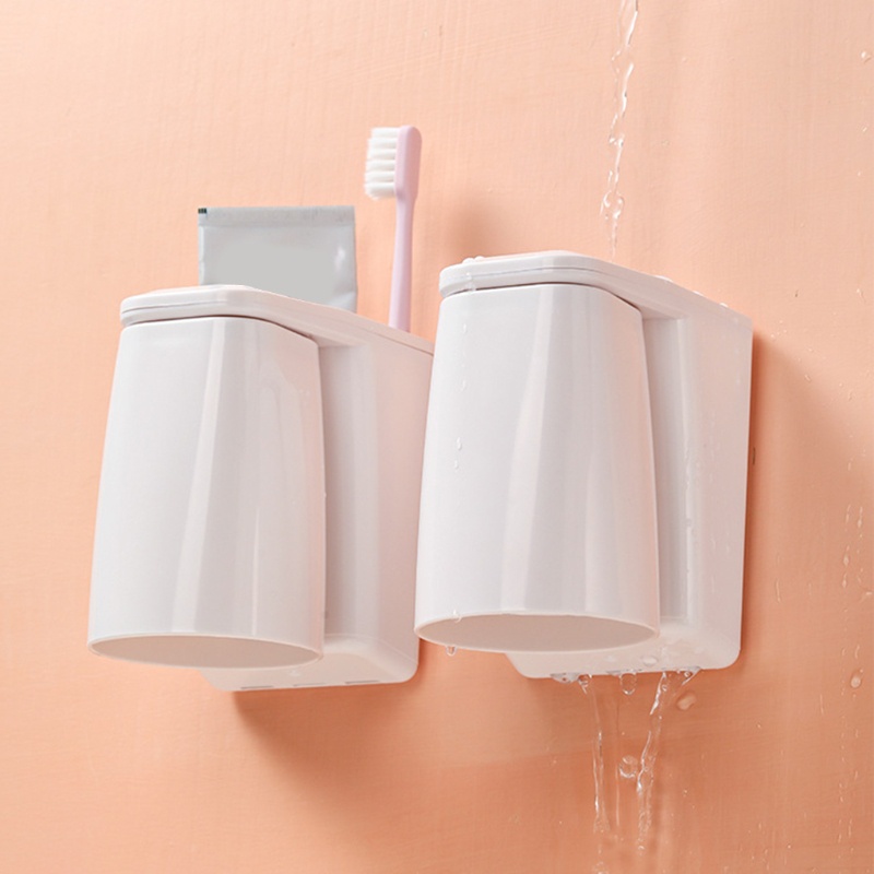 Giá đựng đồ Đựng Bàn Chải Đánh Răng / Cốc Sắp Xếp Gọn Gàng Gắn Tường