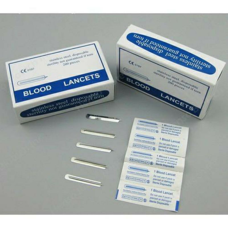 Kim lấy mụn – Kim chích máu Blood Lancet 5 cây