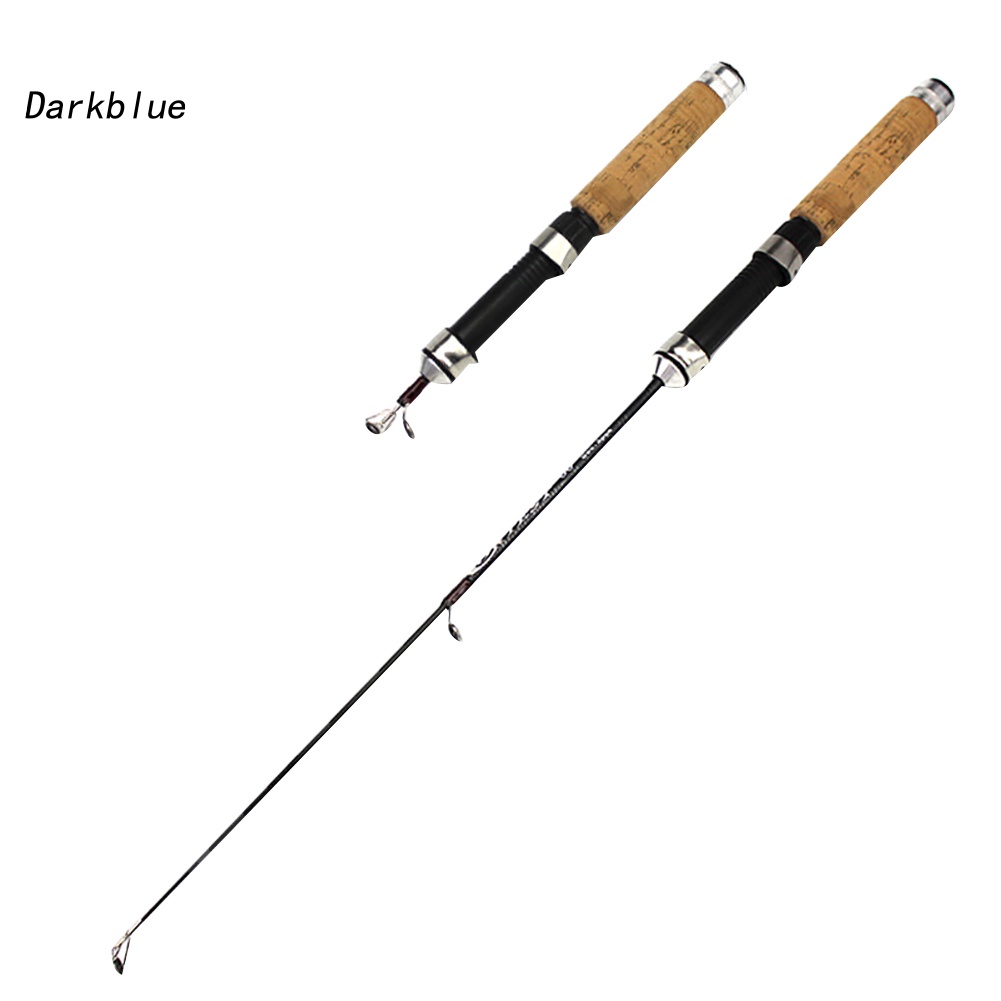 Cần câu cá mini 60cm siêu nhẹ thép không gỉ carbon