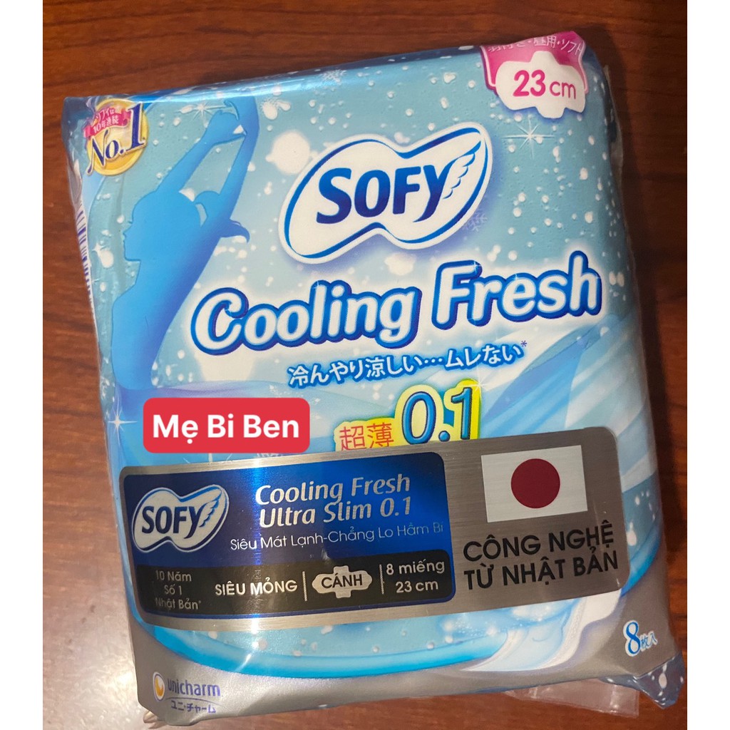 [Chính Hãng] Thùng 48 gói Băng vệ sinh Sofy Cooling Fresh siêu mỏng cánh 23cm gói/8 miếng