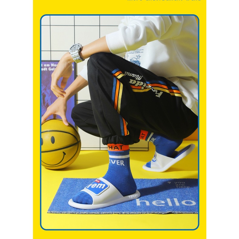 Dép đi trong nhà unisex nam nữ Suprem thời trang ulzzang Hàn Quốc đi cực êm mềm chân siêu Hot 2023 TH-87