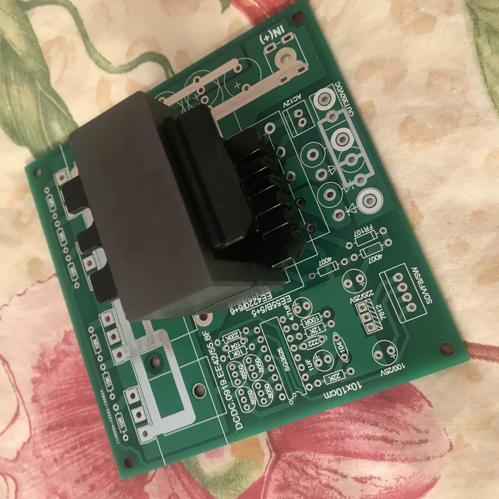 DIY bo mạch kích điện DC-DC EE4220/EE55A _ PCB trắng