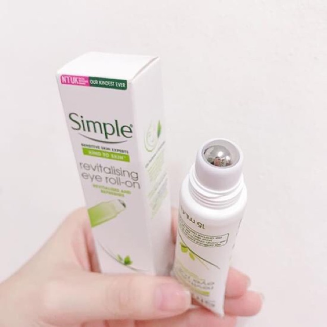 Kem mắt có đầu lăn Simple revitalising eye roll on LAMII BEAUTY