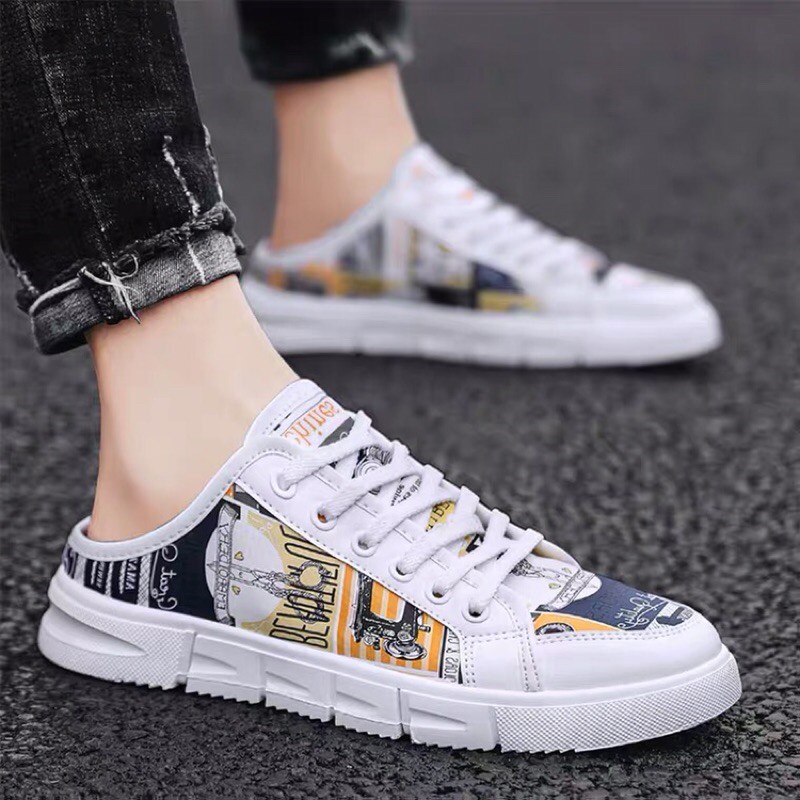 Giầy sục nam họa tiết ấn tượng | BigBuy360 - bigbuy360.vn