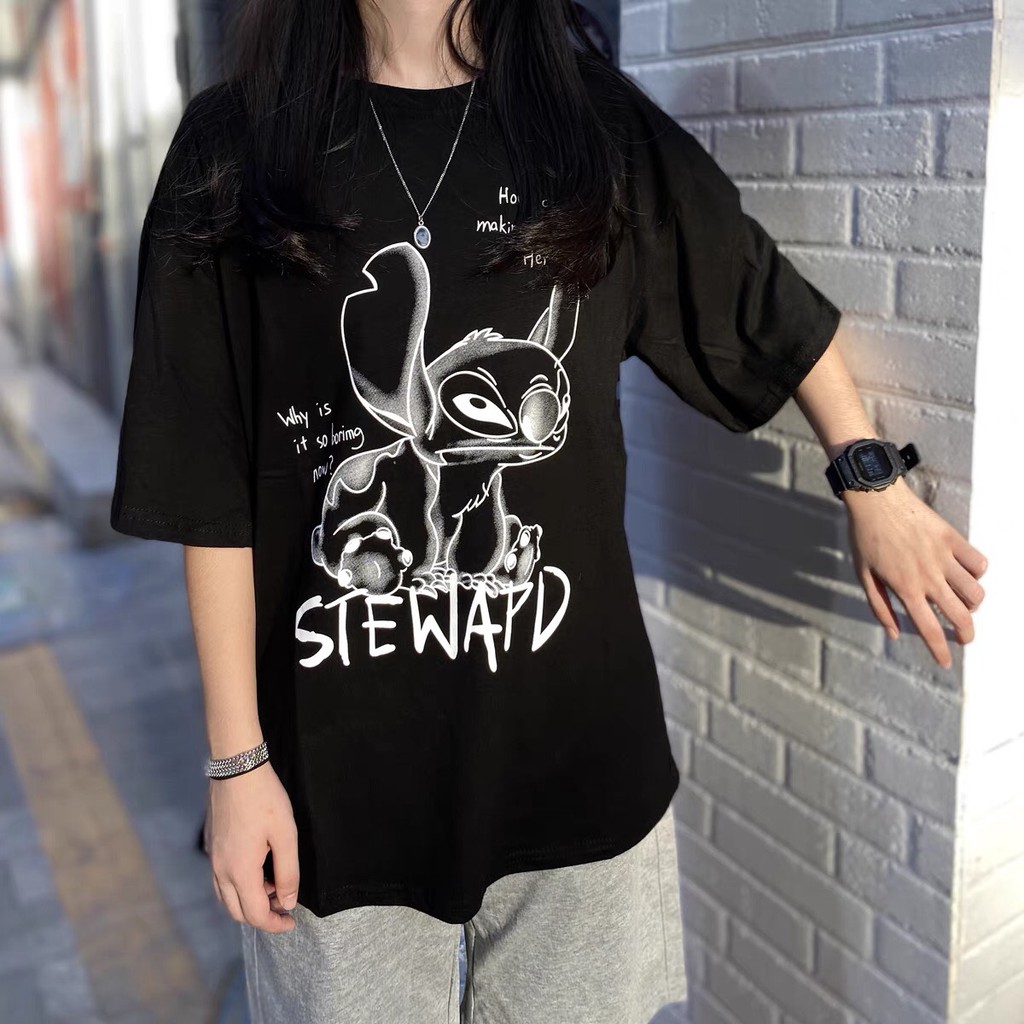 [Mã WASKT410K giảm 10K đơn 50K] Áo thun tay lỡ unisex form rộng STEWARD phông nam nữ phong cách ulzzang Wind | BigBuy360 - bigbuy360.vn