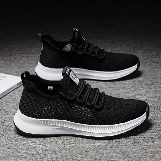 Giày nam - giày sneaker đen trắng phong cách trẻ trung G1128