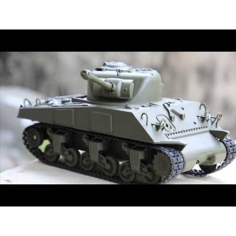 Xe Tank Heng long cỡ nhỏ 1/30 XE TANK M4A3 SHERMAN điều khiển từ xa âm thanh sống động nhả khói như thật