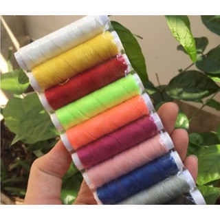 Set chỉ khâu 10 màu cuộn 50m