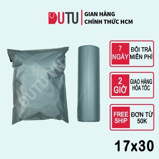 [SIÊU RẺ] 100 Túi Niêm Phong Gói Hàng Có Sẵn Băng Keo Tự Dính, Siêu Dai, Tiết Kiệm Chi Phí Màu Bạc Size 17x30