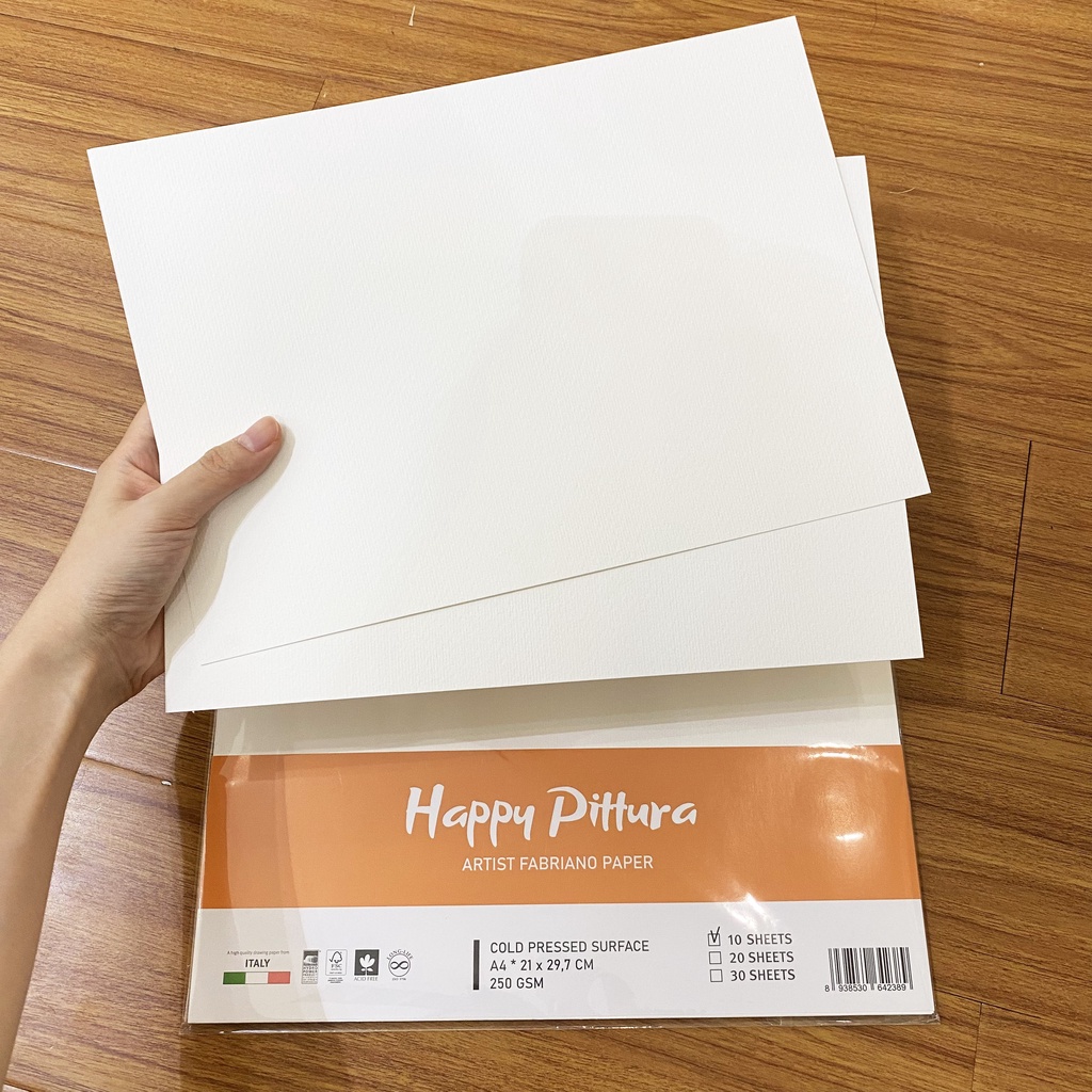 Giấy Vẽ Màu Nước HAPPY (250gsm hoặc 300gsm)