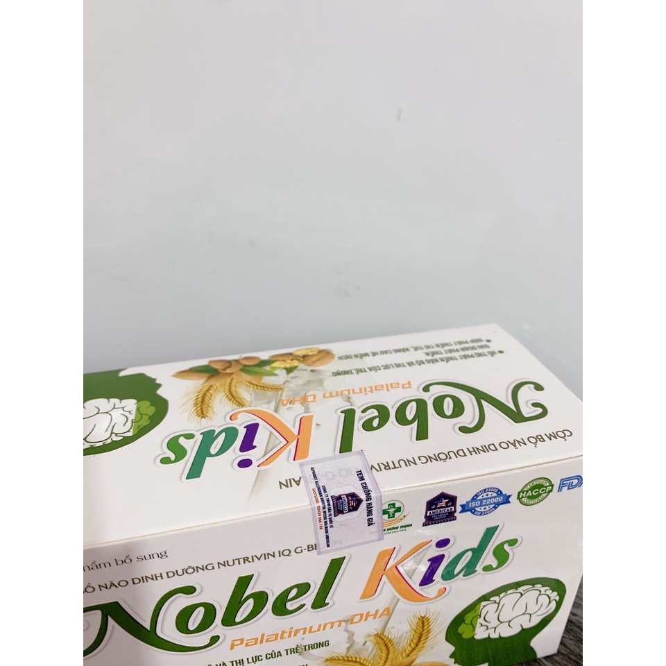 Cốm bổ não  Nutrivin IQ G-BRAIN NOBEL KIDS - Hỗ trợ phát triển não bộ và trí tuệ cho trẻ_Hộp 20 gói