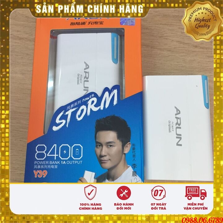 xạc dự phòng chính hãng ARUN 5600-8400-10.400-13.000-20.000mAh⚡FREE SHIP⚡ sản phẩm chất lượng cao,uy tín trên thị trường