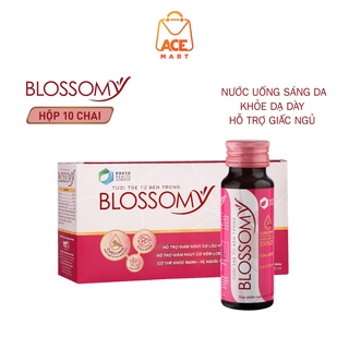 [Date T4/2023]  BLOSSOMY 10 Chai Nước Uống Đẹp Da Dễ Ngủ Ngừa Lão Hóa