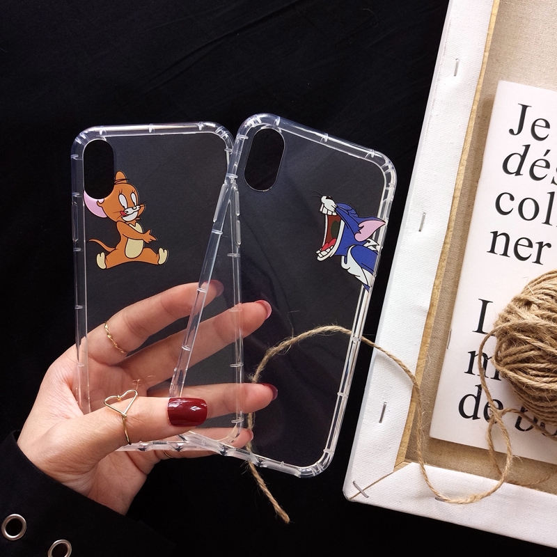 Ốp Điện Thoại Hình Mèo Và Chuột Đáng Yêu Cho Iphone 6 Sp 7 P 8 P | BigBuy360 - bigbuy360.vn