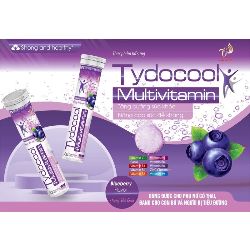 Viên sủi vitamin c tăng đề kháng nhiều hương vị cực ngon
