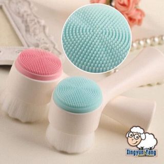 Cọ rửa mặt silicon 2 đầu