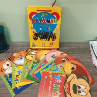 Bộ 8 quyển tô màu theo chủ đề cho bé yêu