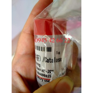 Hóa chất catalase - c9h10o3 - cas: 9001-05-2 lọ 5g